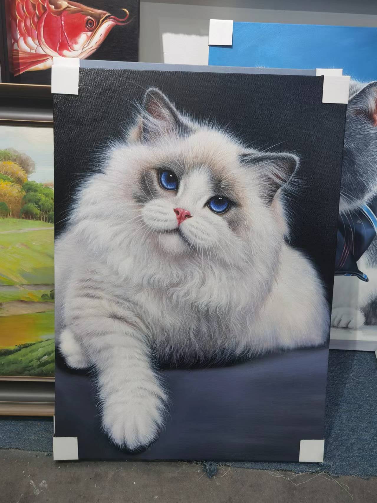 Personalized cute pet oil painting