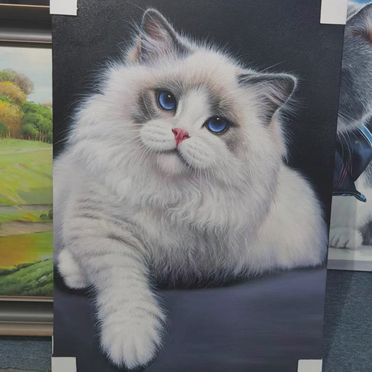 Personalized cute pet oil painting