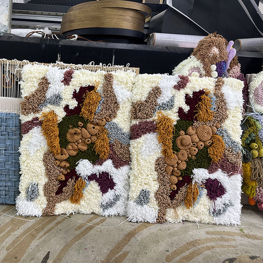 Pure handmade cotton thread weaving painting simple modern three-dimensional wool craft painting